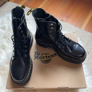 Dr. Martens Jadon Platform - Polished Smooth US W 10